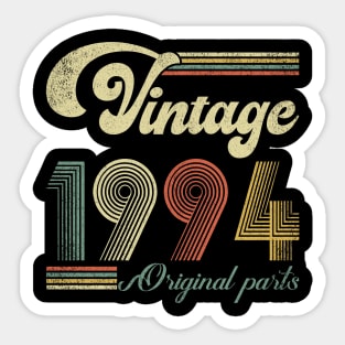 Retro Vintage 1994 30th Birthday Gift Men Women 30 Years Old Sticker